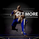 DXM Sports Shin Instep Guards Blue/White For MMA Martial Arts Kicking Sparring Training Gear, BJJ Karate Boxing Taekwondo 11 image